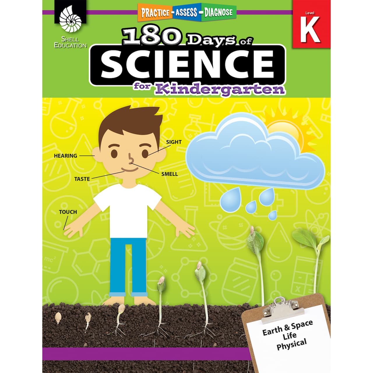 Shell Education 180 Days of Science, Kindergarten